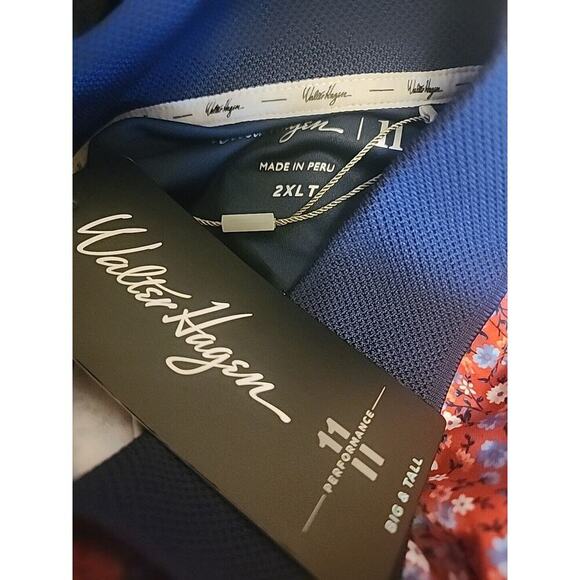 Walter Hagen Perfect 11 Mens Liberty Red Polo Golf Shirt 2XLT NWT Excellent A111 - Picture 7 of 7